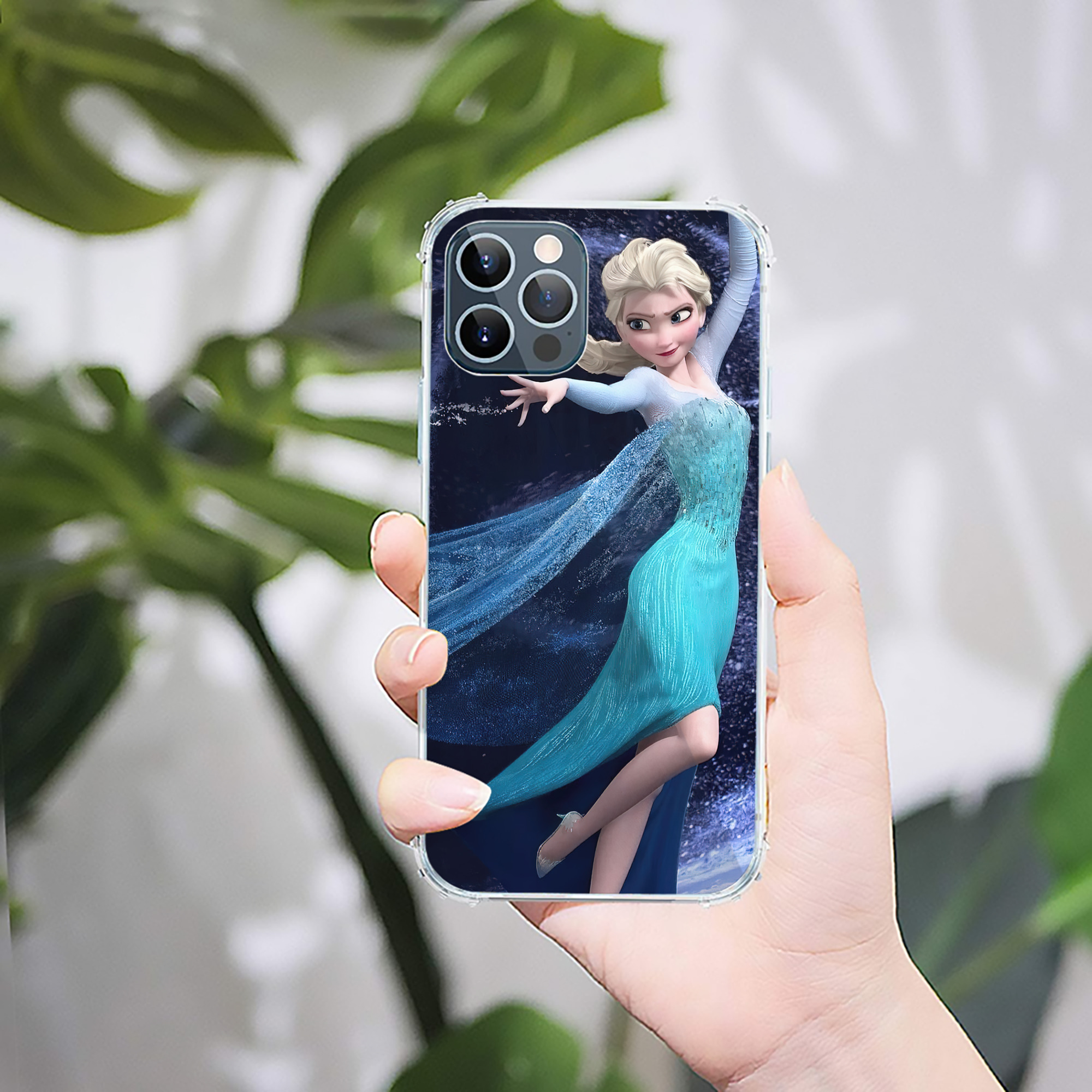 （画像用） アナと雪の女王 アンナ エルサ Frozen Anna Elsa 【iPhone 12シリーズ対応】透明スマホケース（クリアソフトケース）